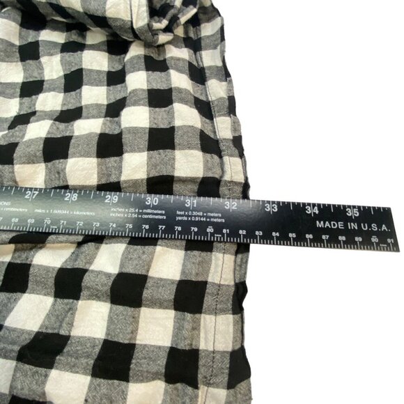 Anthropologie PORRIDGE Women Checker Dress Size M W/B Short Sleeve Gingham 2-20 - Picture 11 of 14